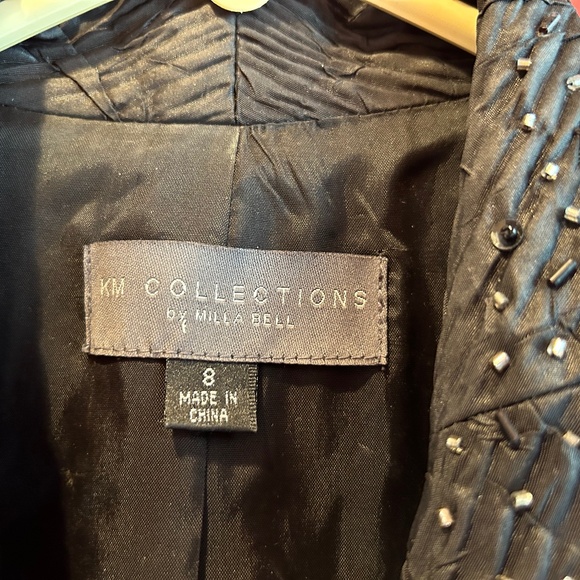 KM Collections  by Milla Bell Black Jacket Size 8 - Picture 6 of 14